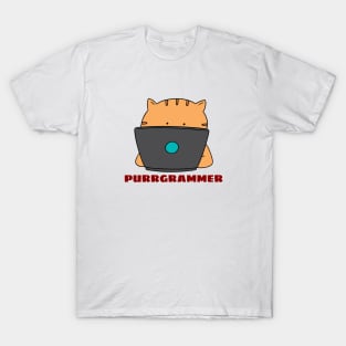 Purrgrammer | Cute Programmer Pun T-Shirt